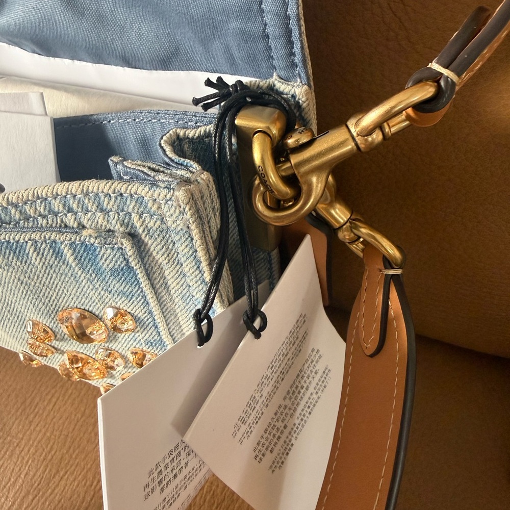 NWT Coach Crystal Denim Tabby 26 - Picture 8 of 16